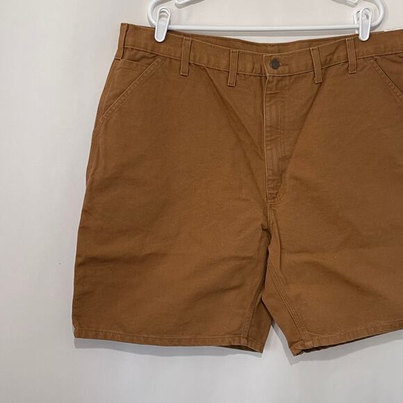 Carhartt Canvas Work Shorts Mens 44 Brown 8.5" Inseam Cargo Pockets NWT - Picture 8 of 8